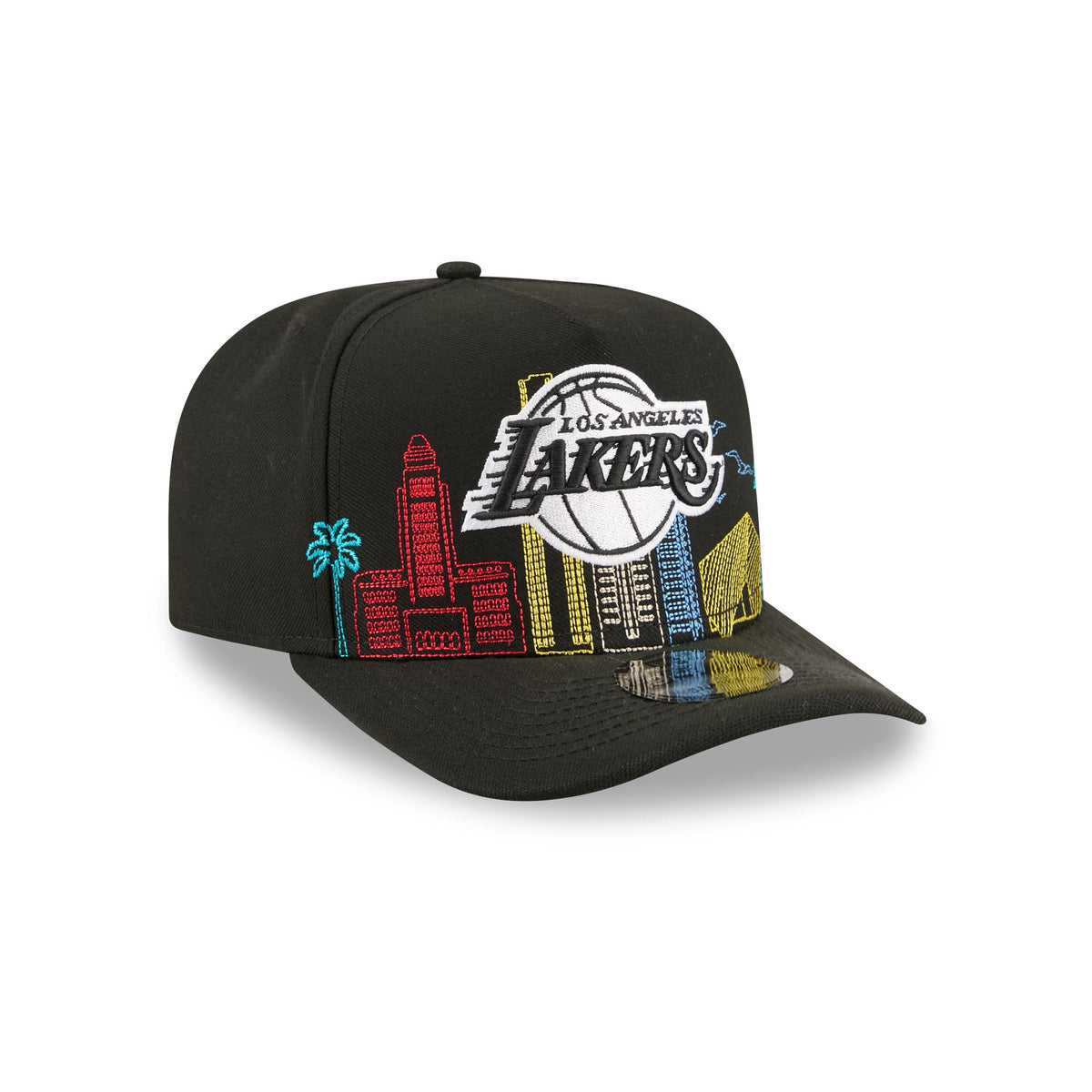 Los Angeles Lakers Cityscape Black 9FIFTY A-Frame Snapback Hat