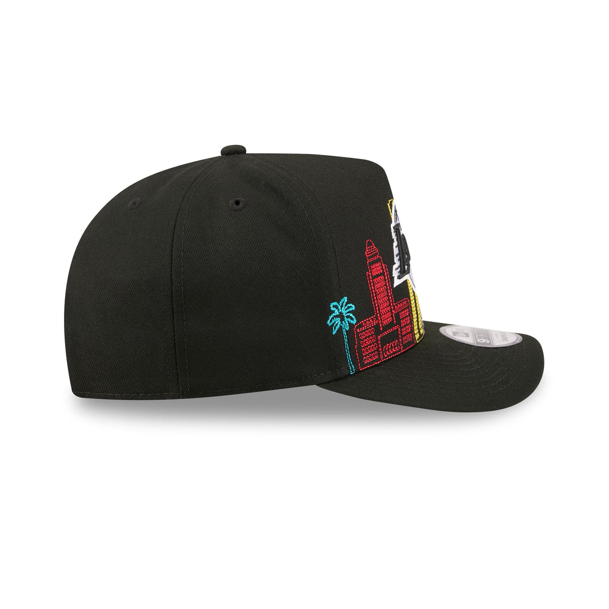 Los Angeles Lakers Cityscape Black 9FIFTY A-Frame Snapback Hat