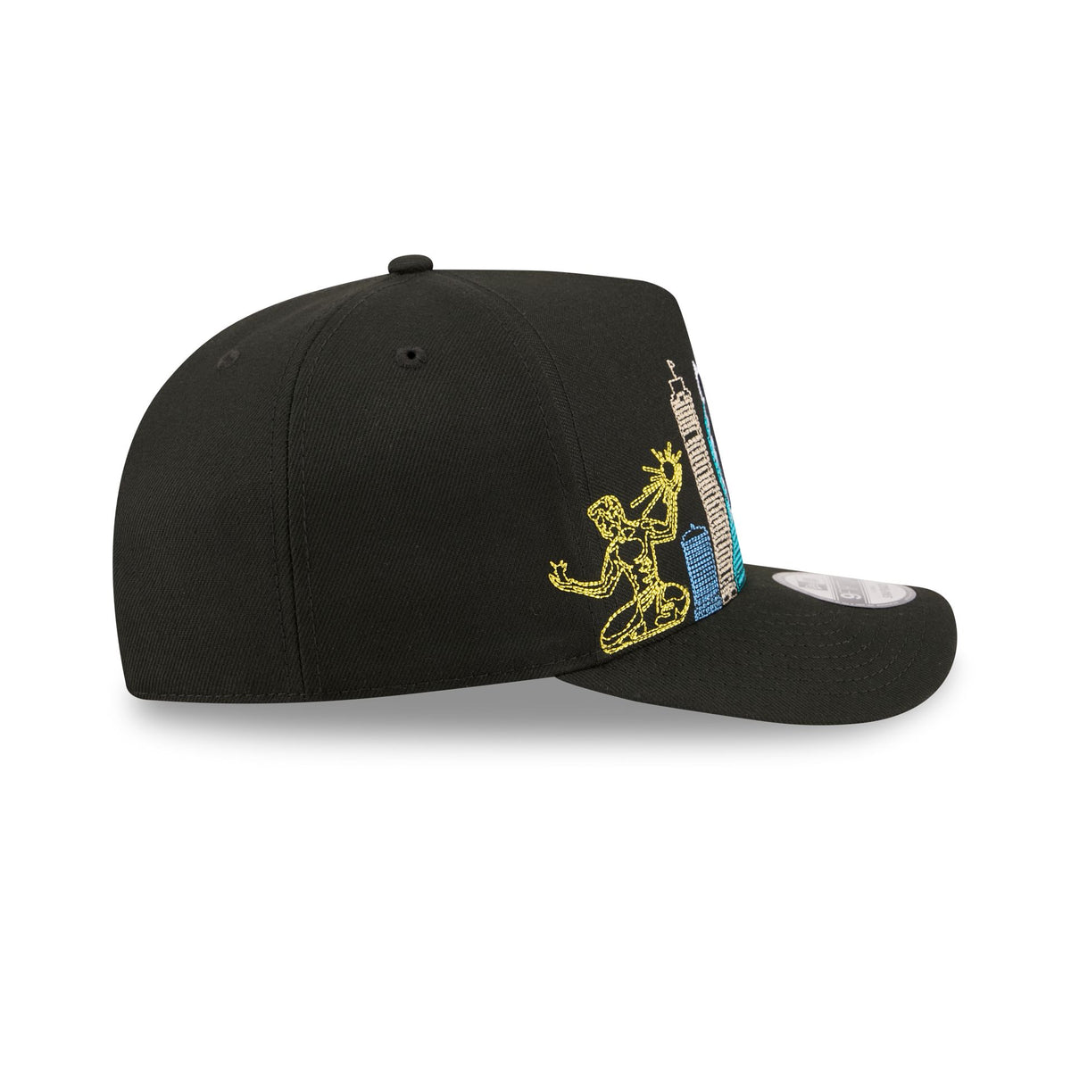 Detroit Tigers Cityscape Black 9FIFTY A-Frame Snapback Hat