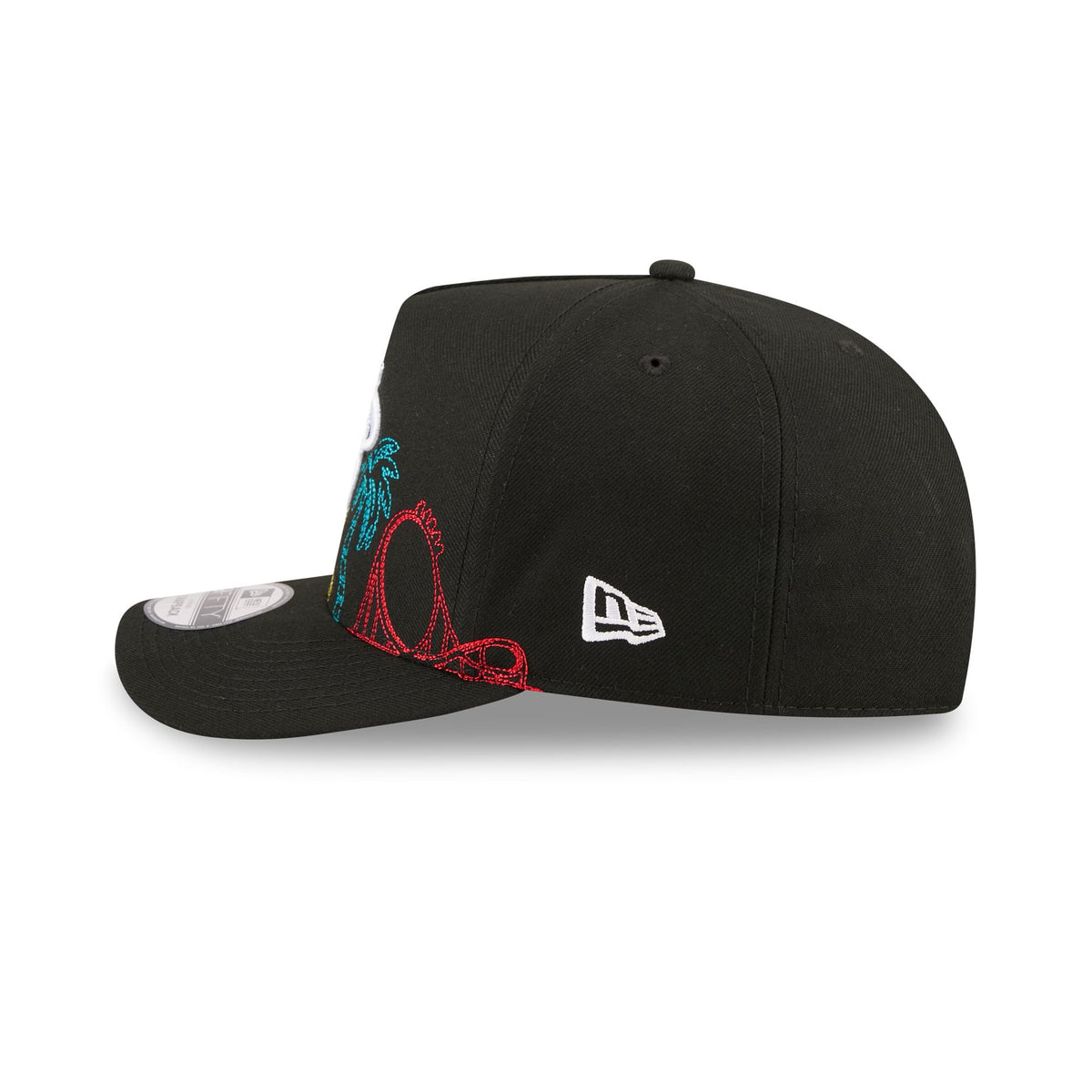 Miami Heat Cityscape Black 9FIFTY A-Frame Snapback Hat