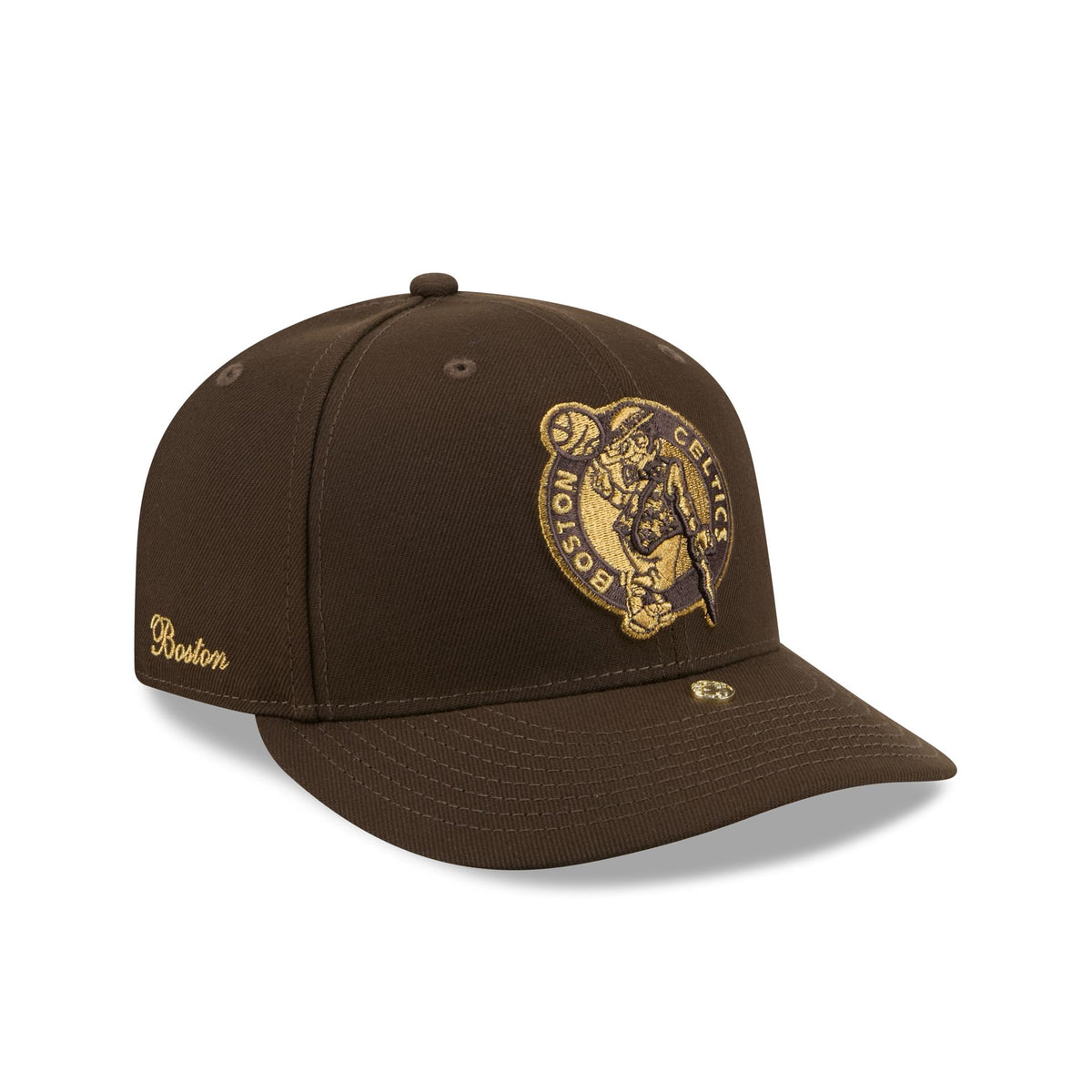 Boston Celtics Walnut Gold Detail 59FIFTY Fitted Hat