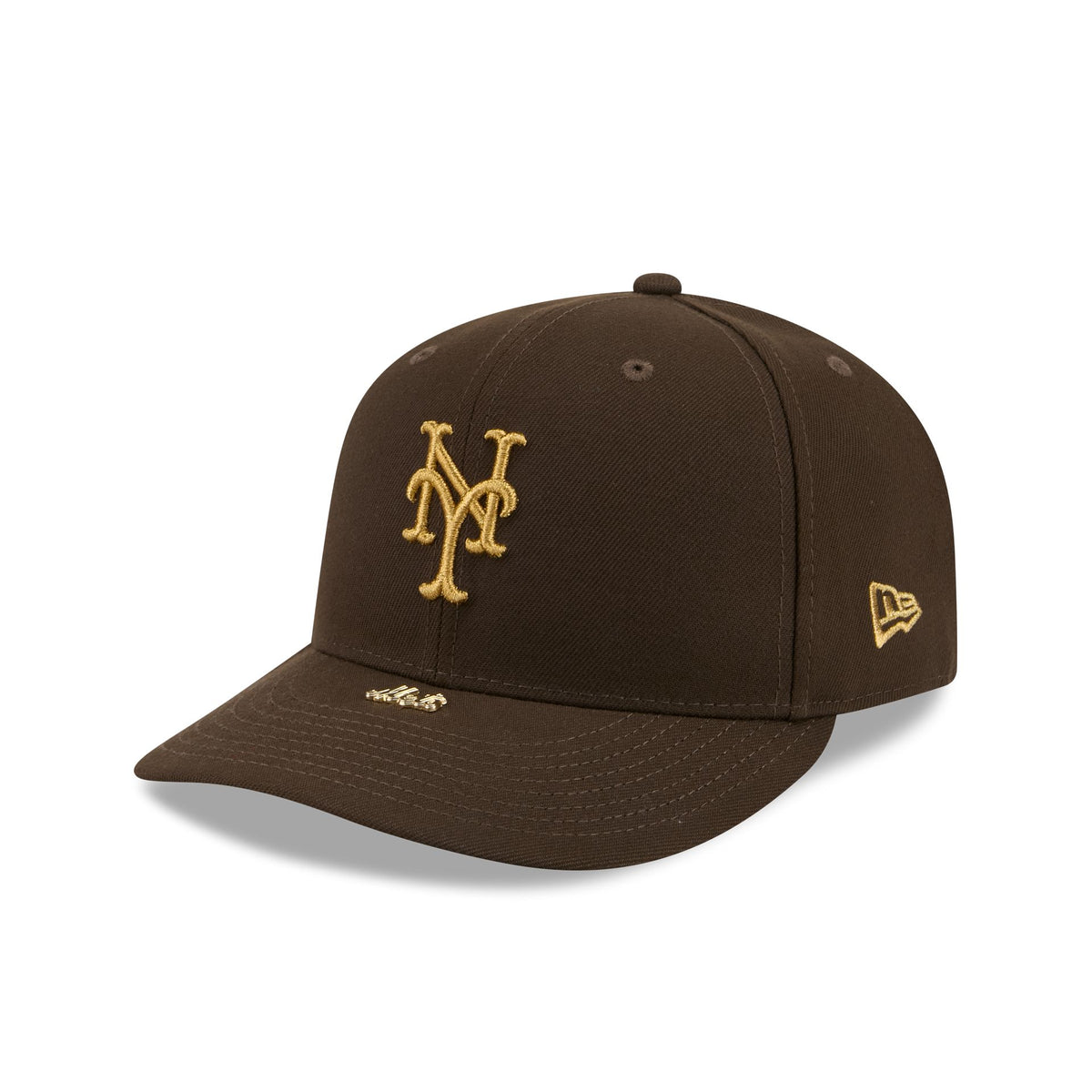 New York Mets Walnut Gold Detail 59FIFTY Fitted Hat