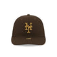 New York Mets Walnut Gold Detail 59FIFTY Fitted Hat