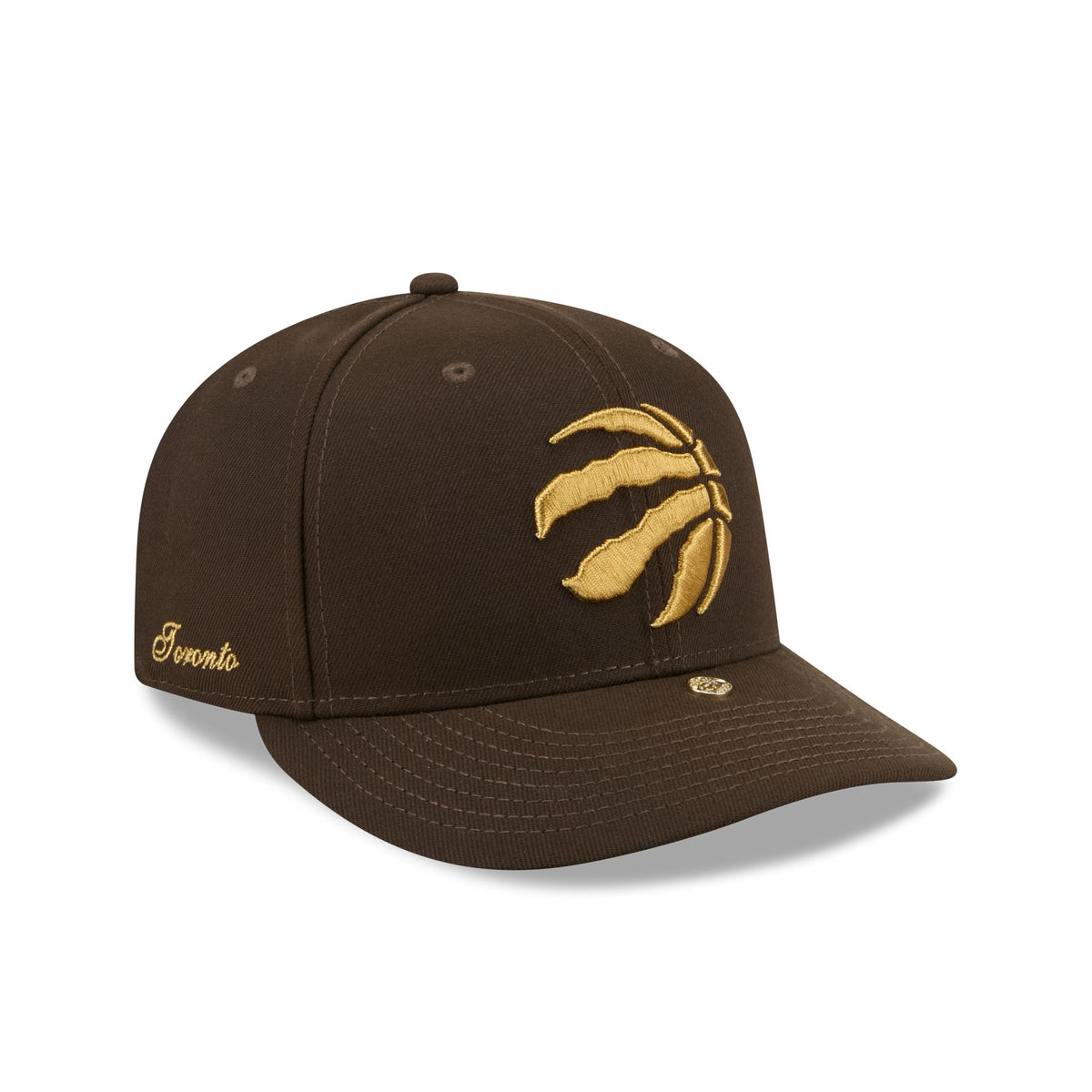 Toronto Raptors Walnut Gold Detail 59FIFTY Fitted Hat