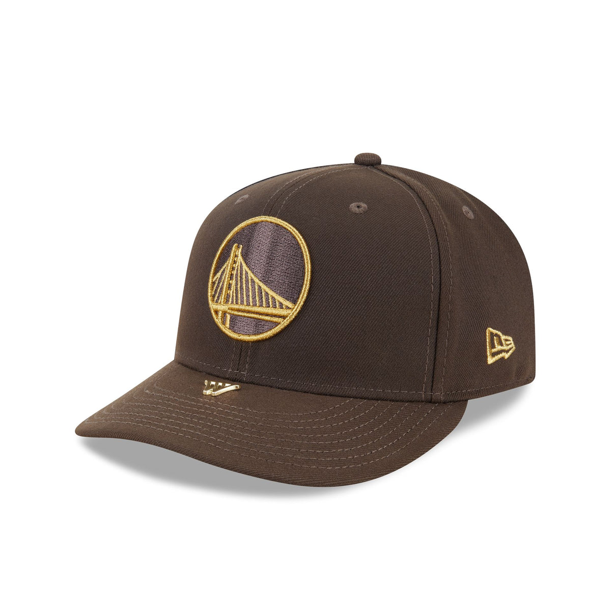 Golden State Warriors Walnut Gold Detail 59FIFTY Fitted Hat