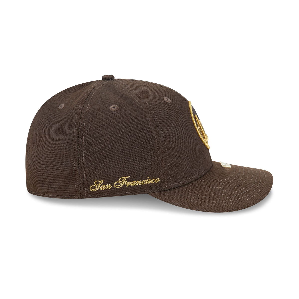 Golden State Warriors Walnut Gold Detail 59FIFTY Fitted Hat