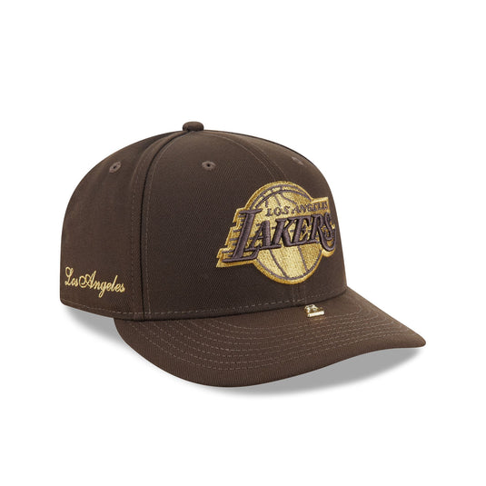 Los Angeles Lakers Walnut Gold Detail 59FIFTY Fitted Hat