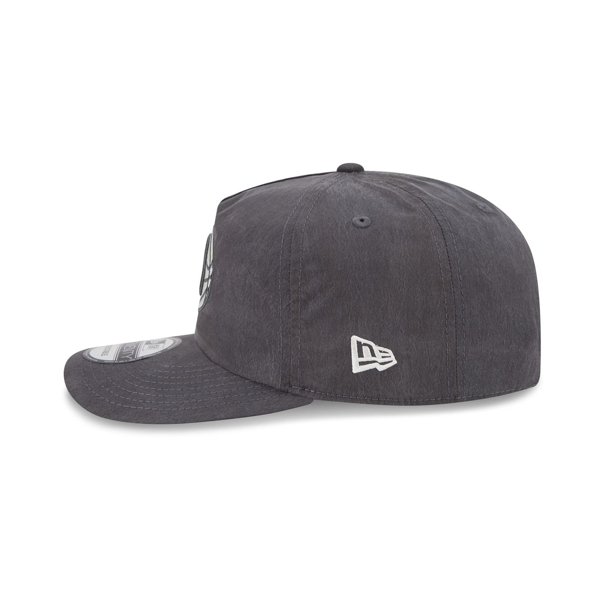 Brooklyn Nets Washed Black Nylon 19TWENTY Snapback Hat