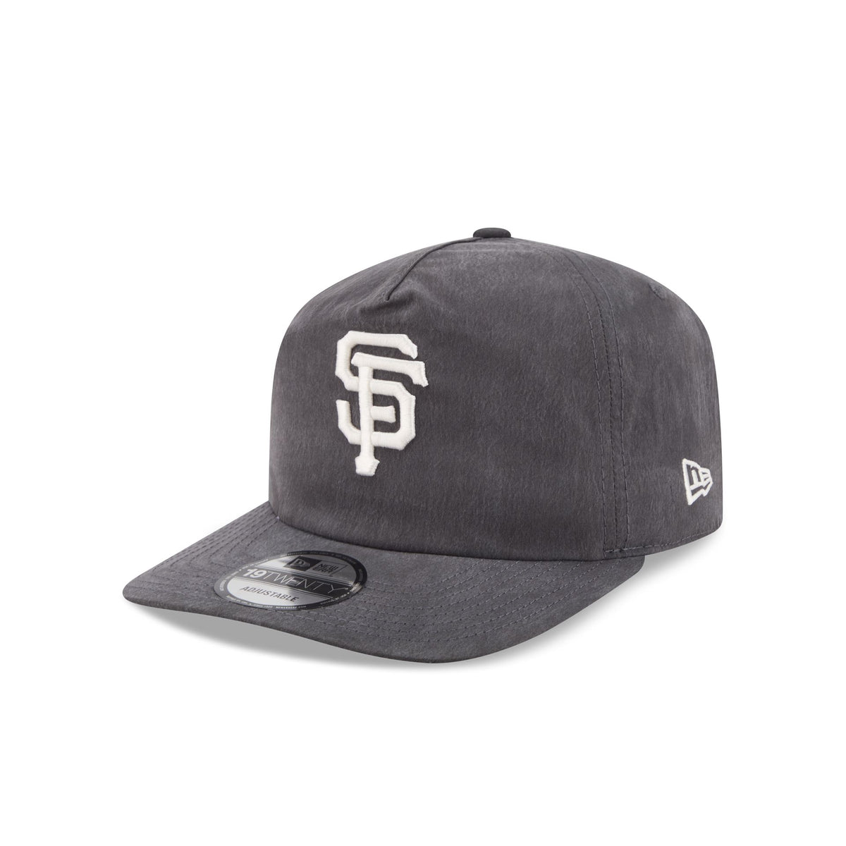 San Francisco Giants Washed Black Nylon 19TWENTY Snapback Hat