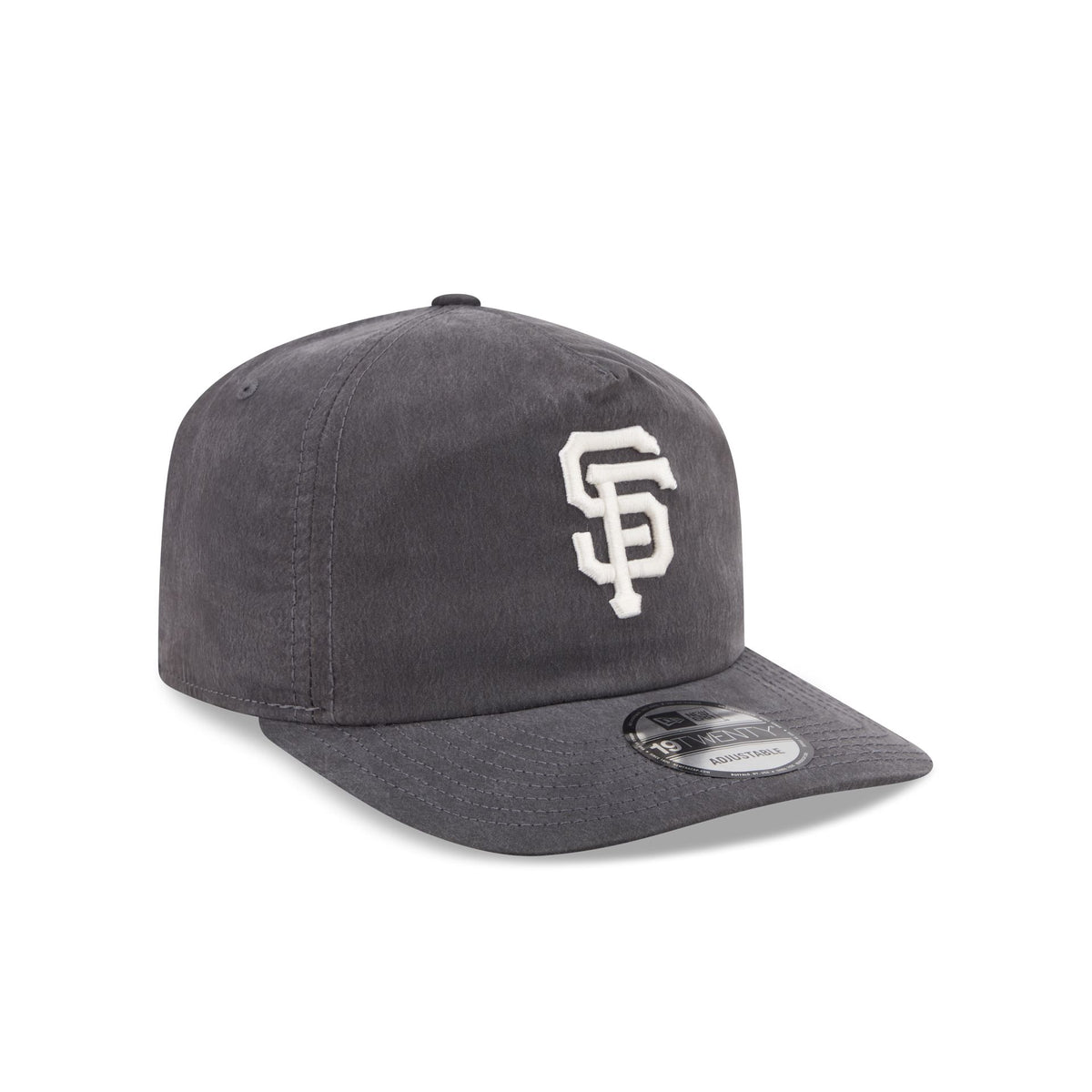 San Francisco Giants Washed Black Nylon 19TWENTY Snapback Hat