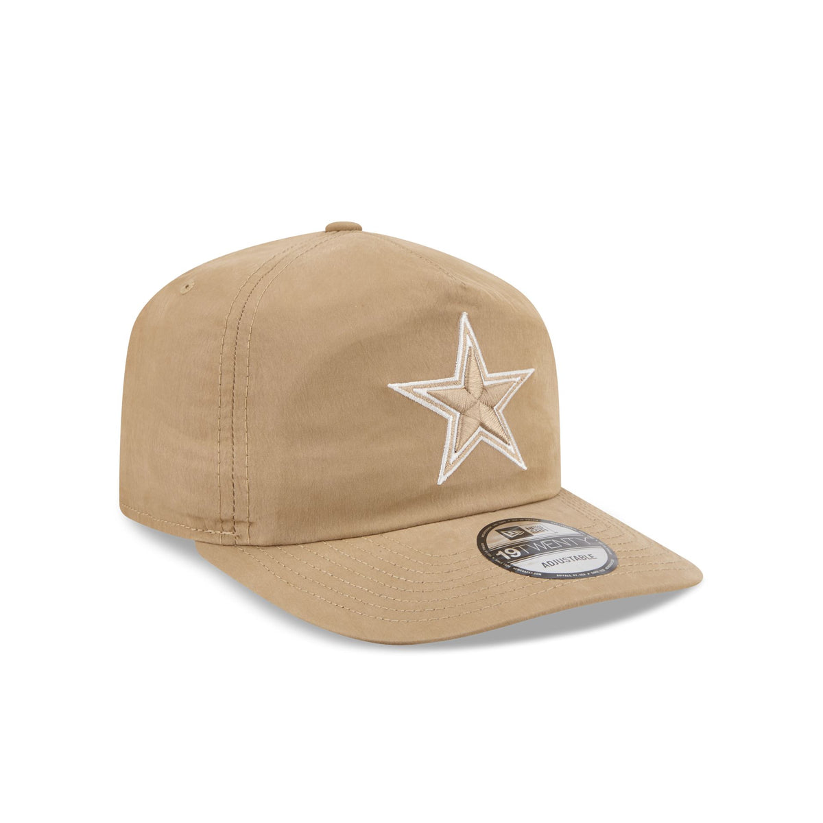 Dallas Cowboys Washed Khaki Nylon 19TWENTY Snapback Hat