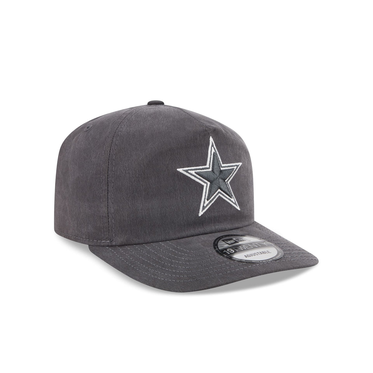 Dallas Cowboys Washed Black Nylon 19TWENTY Snapback Hat