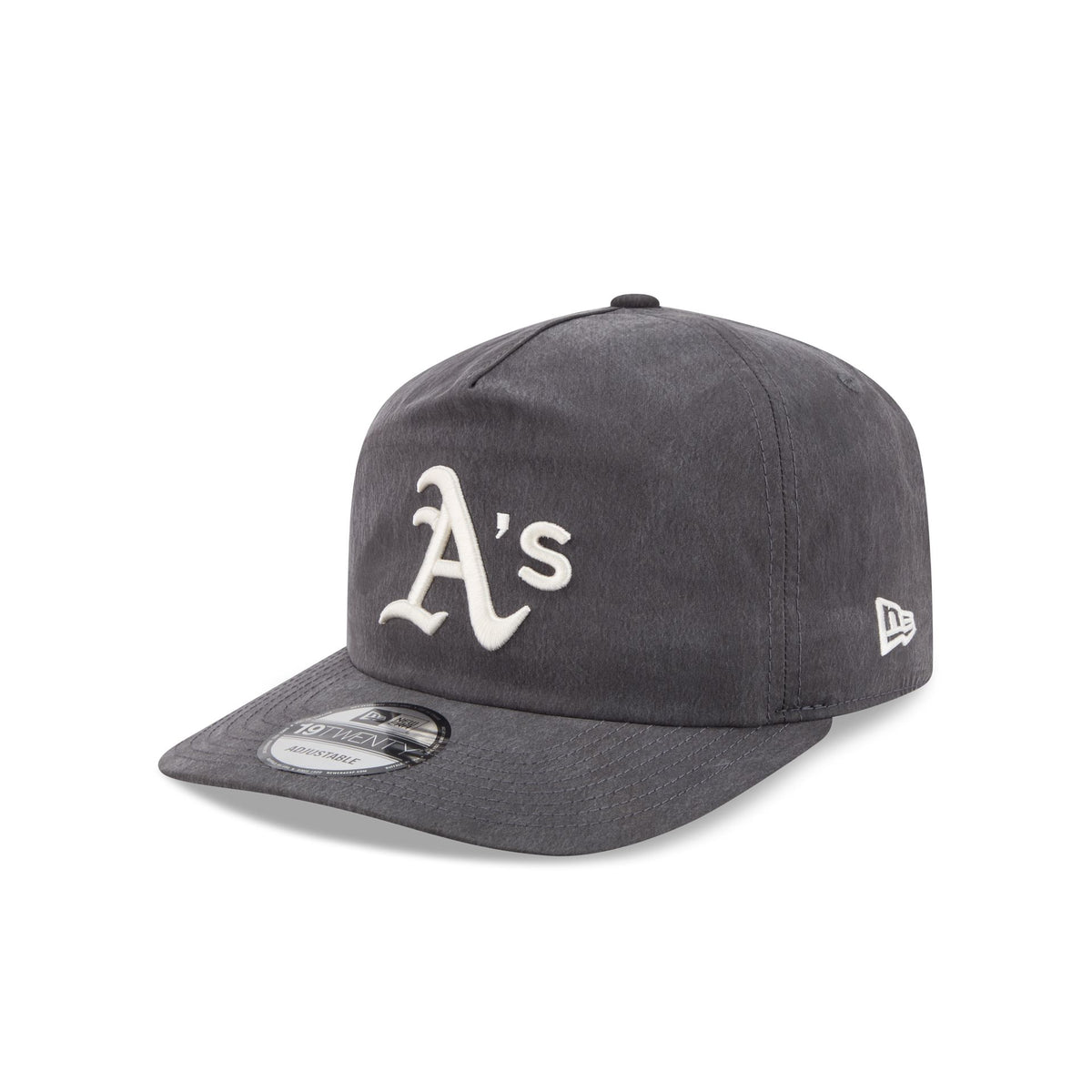 Athletics Washed Black Nylon 19TWENTY Snapback Hat