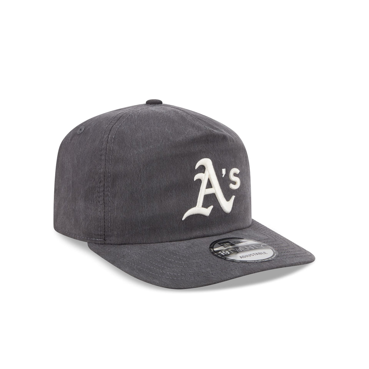 Athletics Washed Black Nylon 19TWENTY Snapback Hat