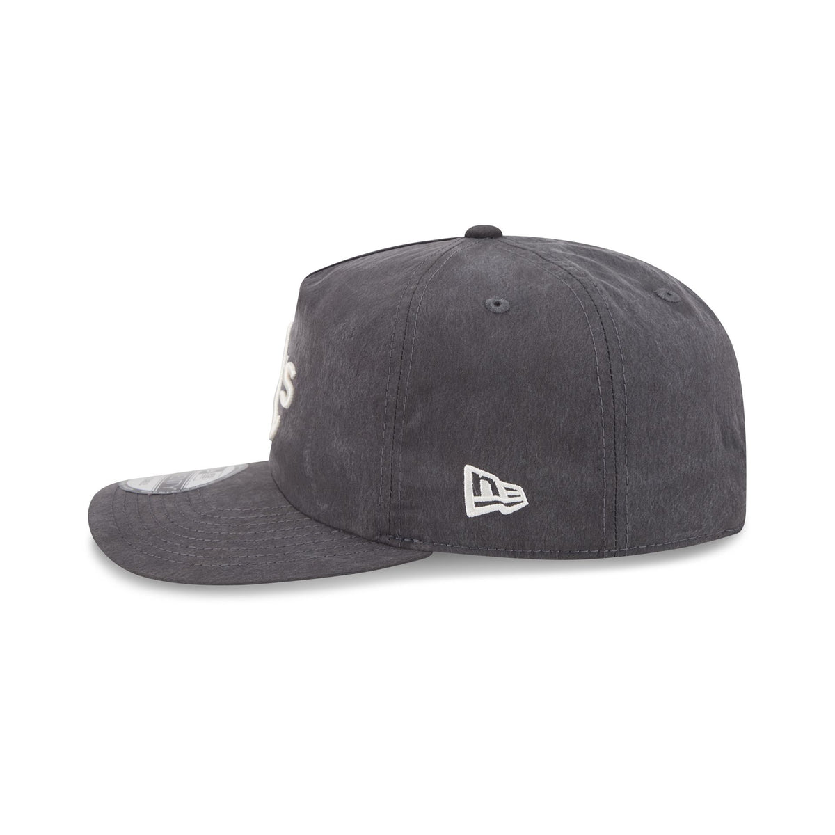 Athletics Washed Black Nylon 19TWENTY Snapback Hat
