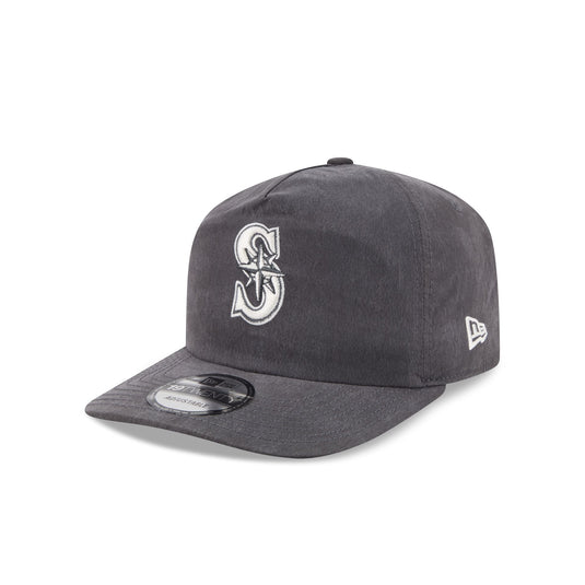 Seattle Mariners Washed Black Nylon 19TWENTY Snapback Hat