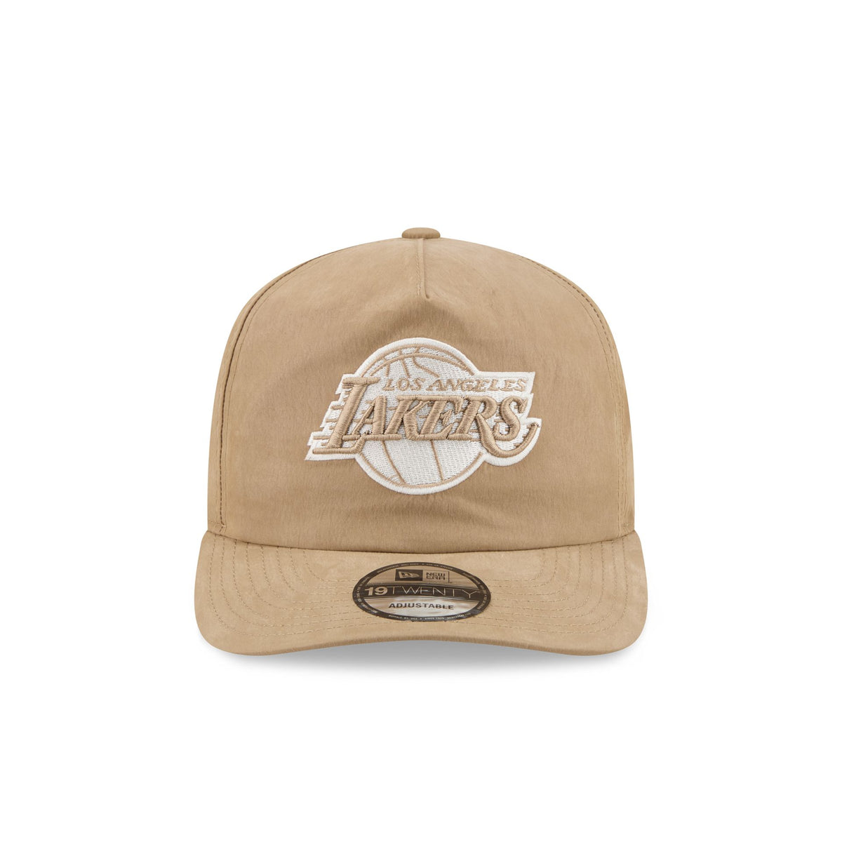 Los Angeles Lakers Washed Khaki Nylon 19TWENTY Snapback Hat