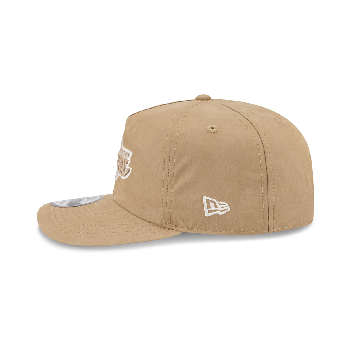 Los Angeles Lakers Washed Khaki Nylon 19TWENTY Snapback Hat