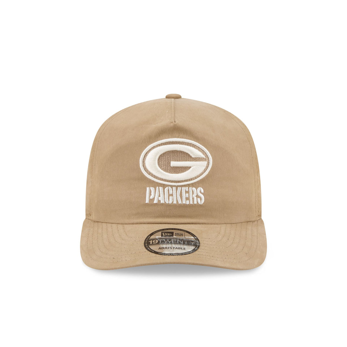 Green Bay Packers Washed Khaki Nylon 19TWENTY Snapback Hat