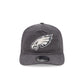 Philadelphia Eagles Washed Black Nylon 19TWENTY Snapback Hat
