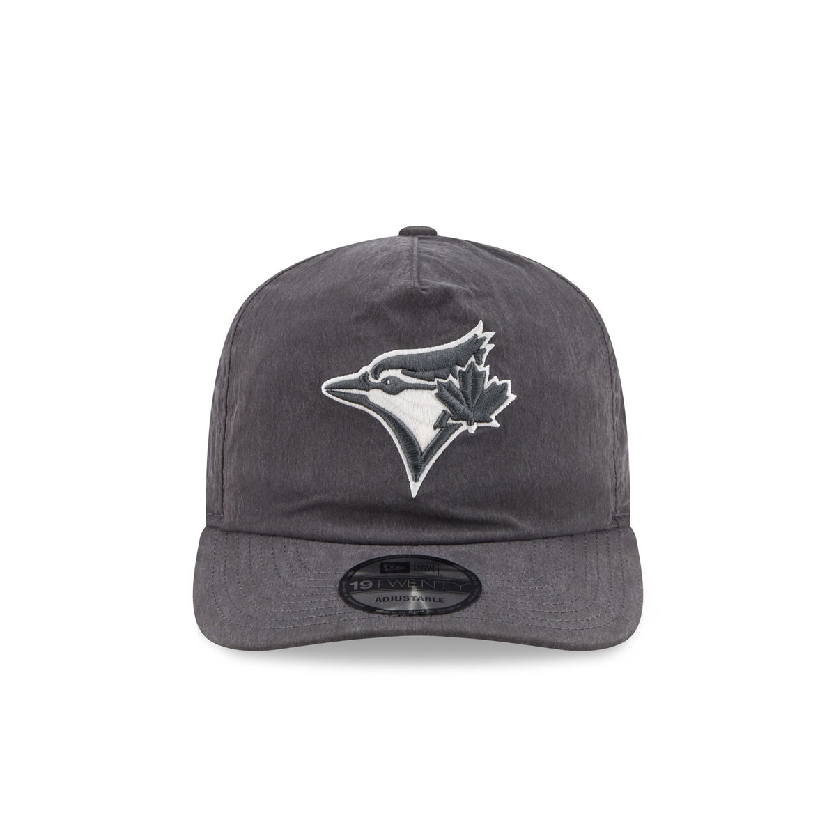 Toronto Blue Jays Washed Black Nylon 19TWENTY Snapback Hat