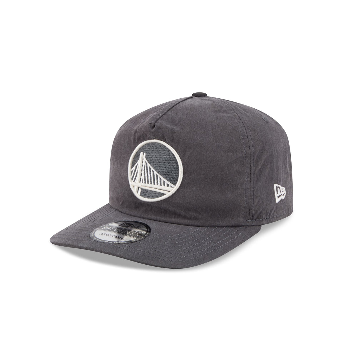 Golden State Warriors Washed Black Nylon 19TWENTY Snapback Hat