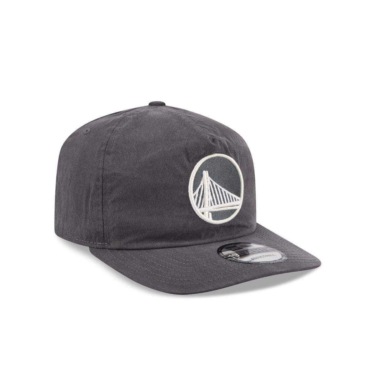 Golden State Warriors Washed Black Nylon 19TWENTY Snapback Hat
