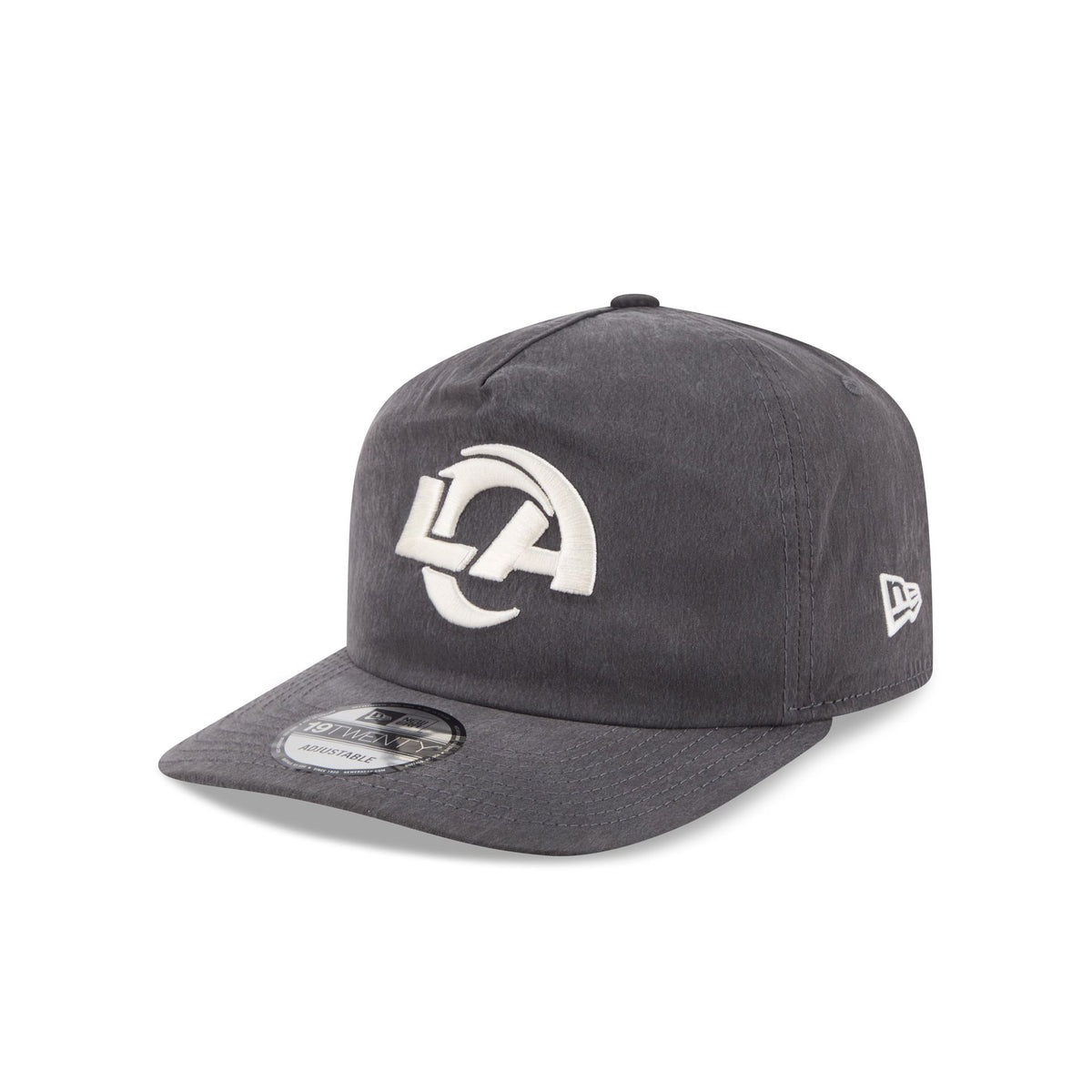 Los Angeles Rams Washed Black Nylon 19TWENTY Snapback Hat