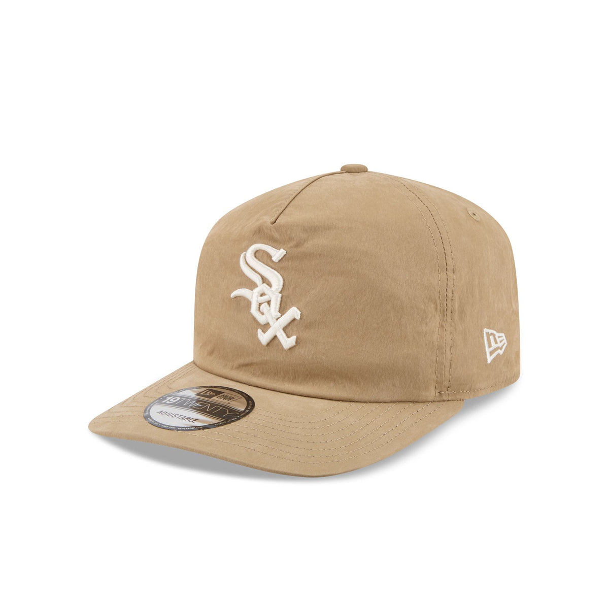 Chicago White Sox Washed Khaki Nylon 19TWENTY Snapback Hat