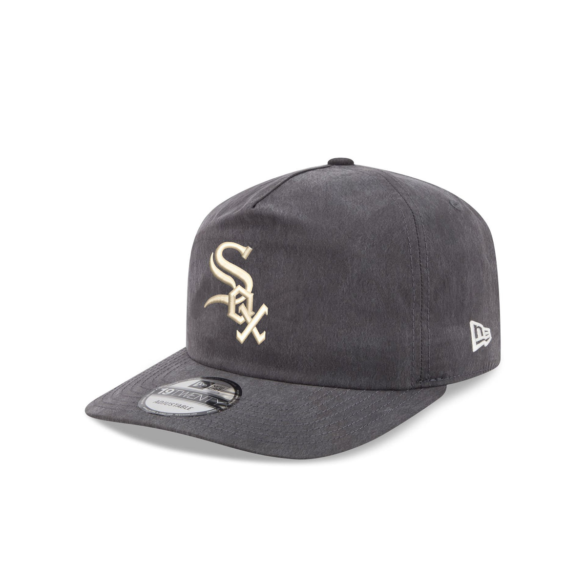 Chicago White Sox Washed Black Nylon 19TWENTY Snapback Hat