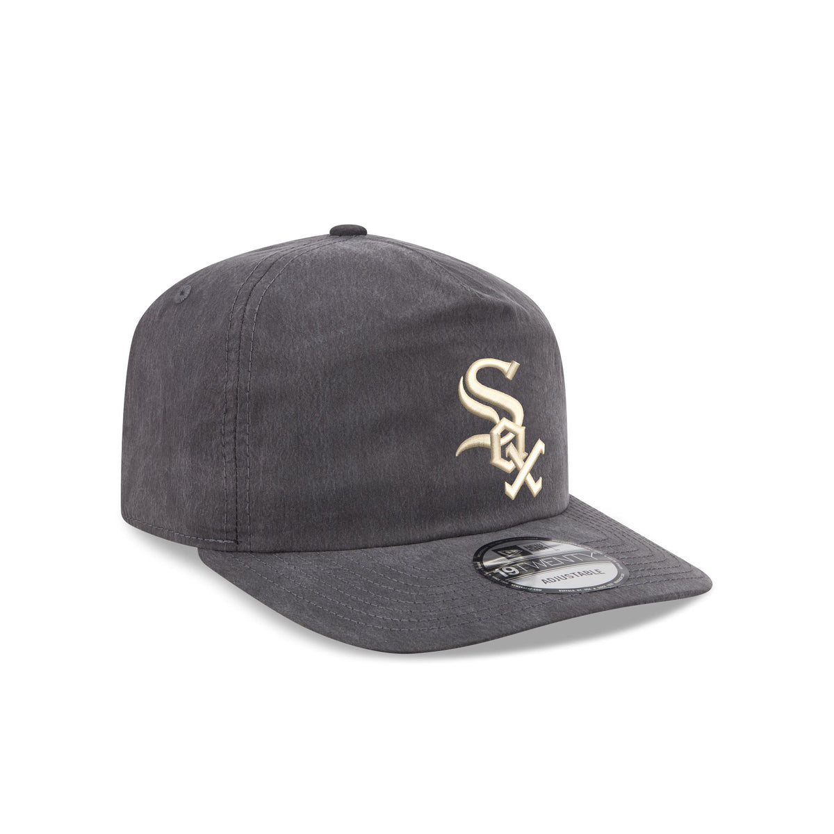 Chicago White Sox Washed Black Nylon 19TWENTY Snapback Hat