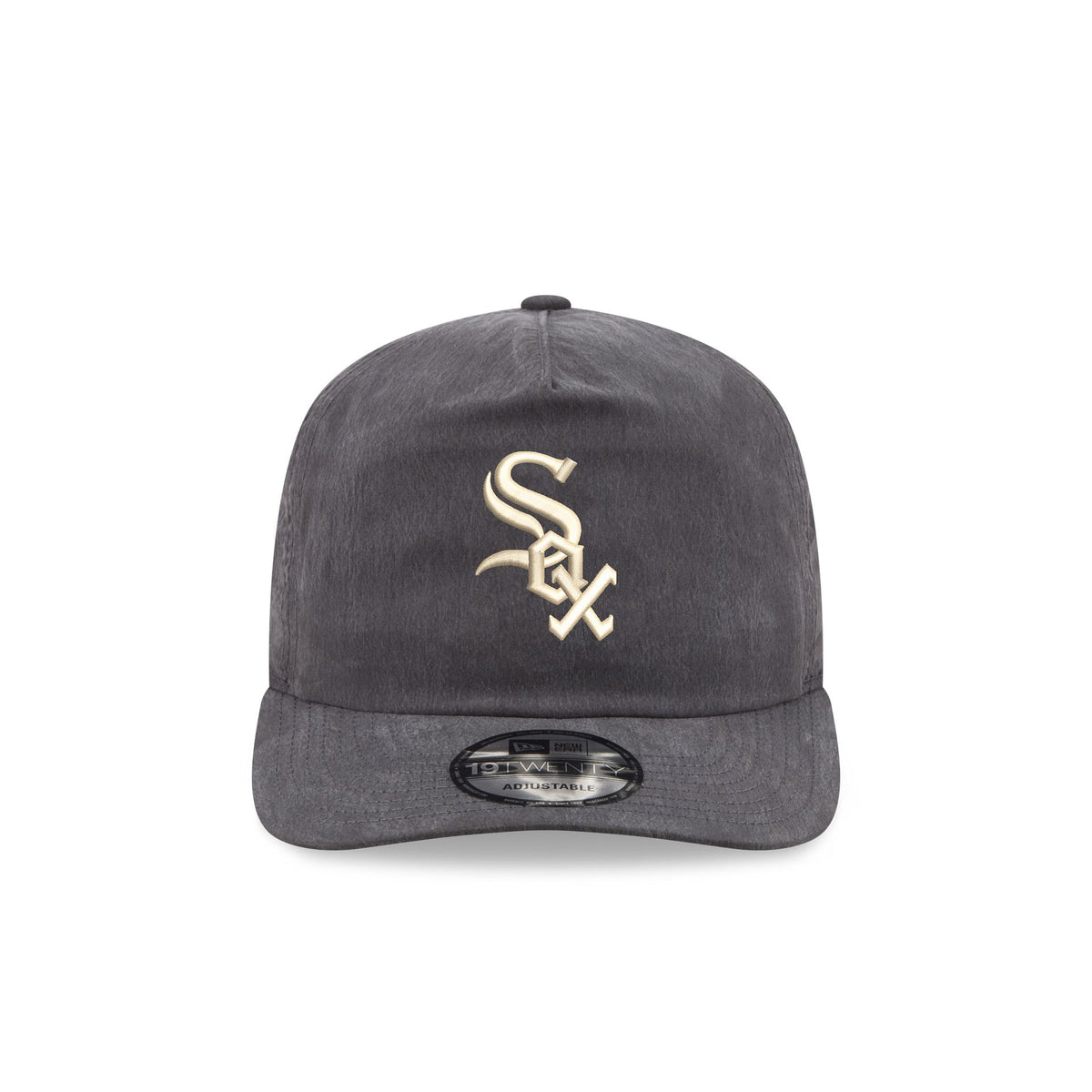 Chicago White Sox Washed Black Nylon 19TWENTY Snapback Hat