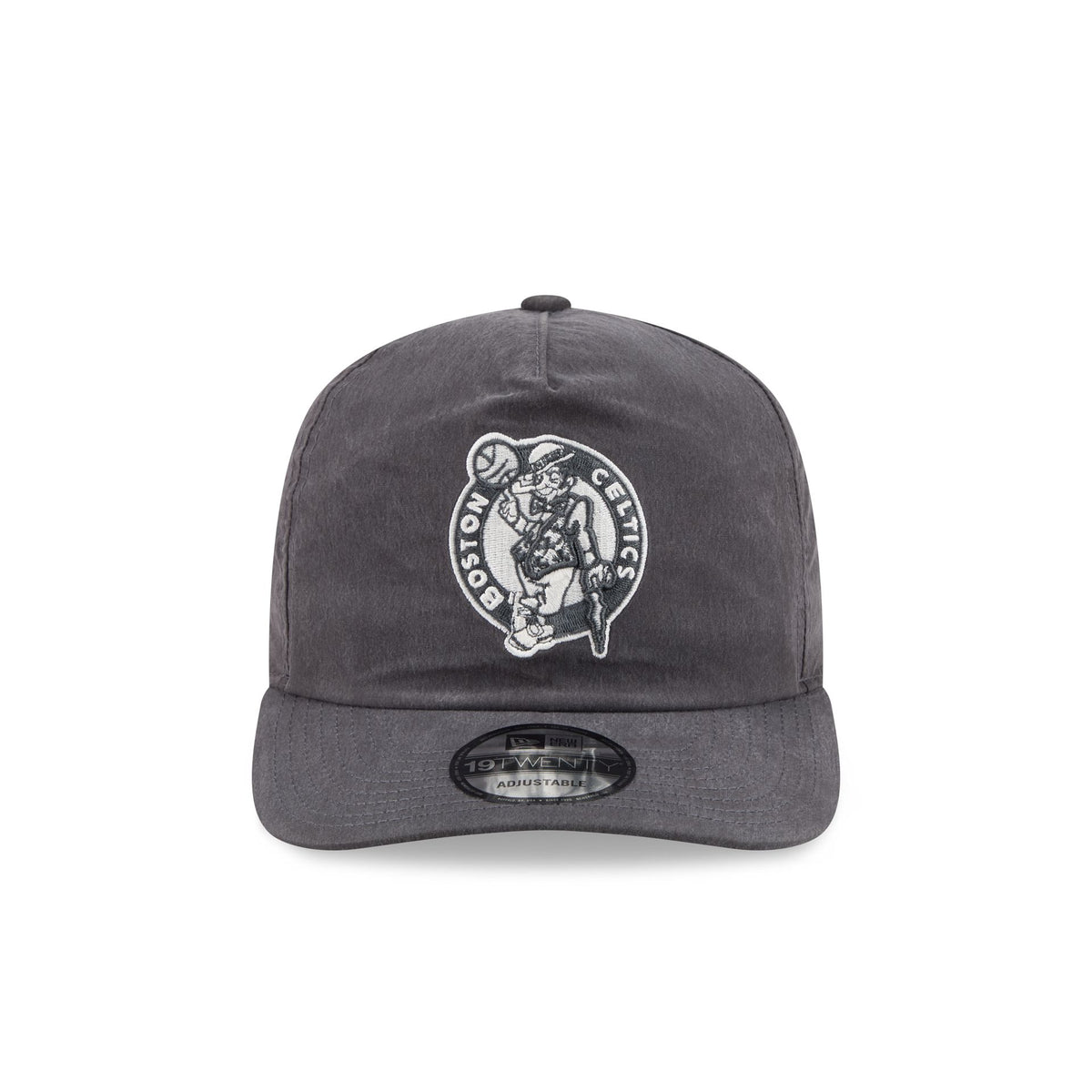 Boston Celtics Washed Black Nylon 19TWENTY Snapback Hat