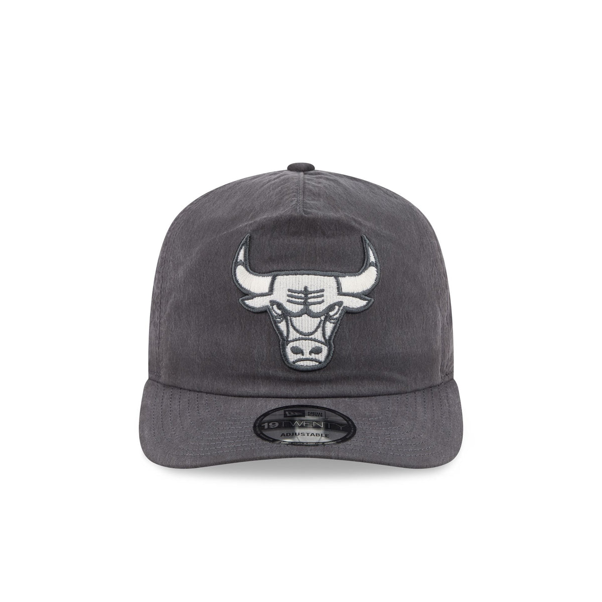 Chicago Bulls Washed Black Nylon 19TWENTY Snapback Hat