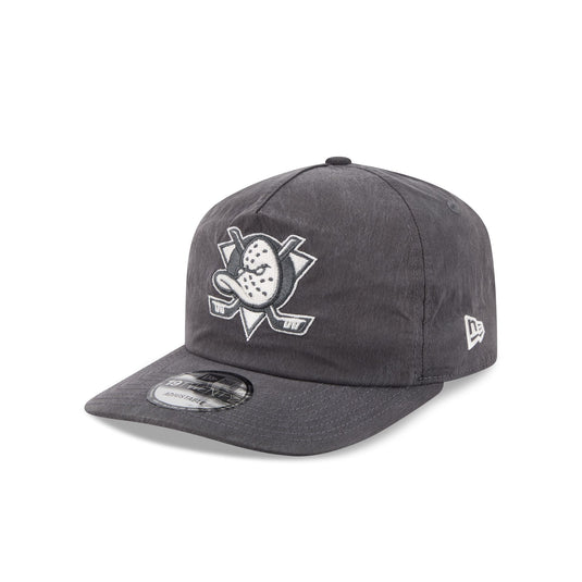 Anaheim Ducks Washed Black Nylon 19TWENTY Snapback Hat