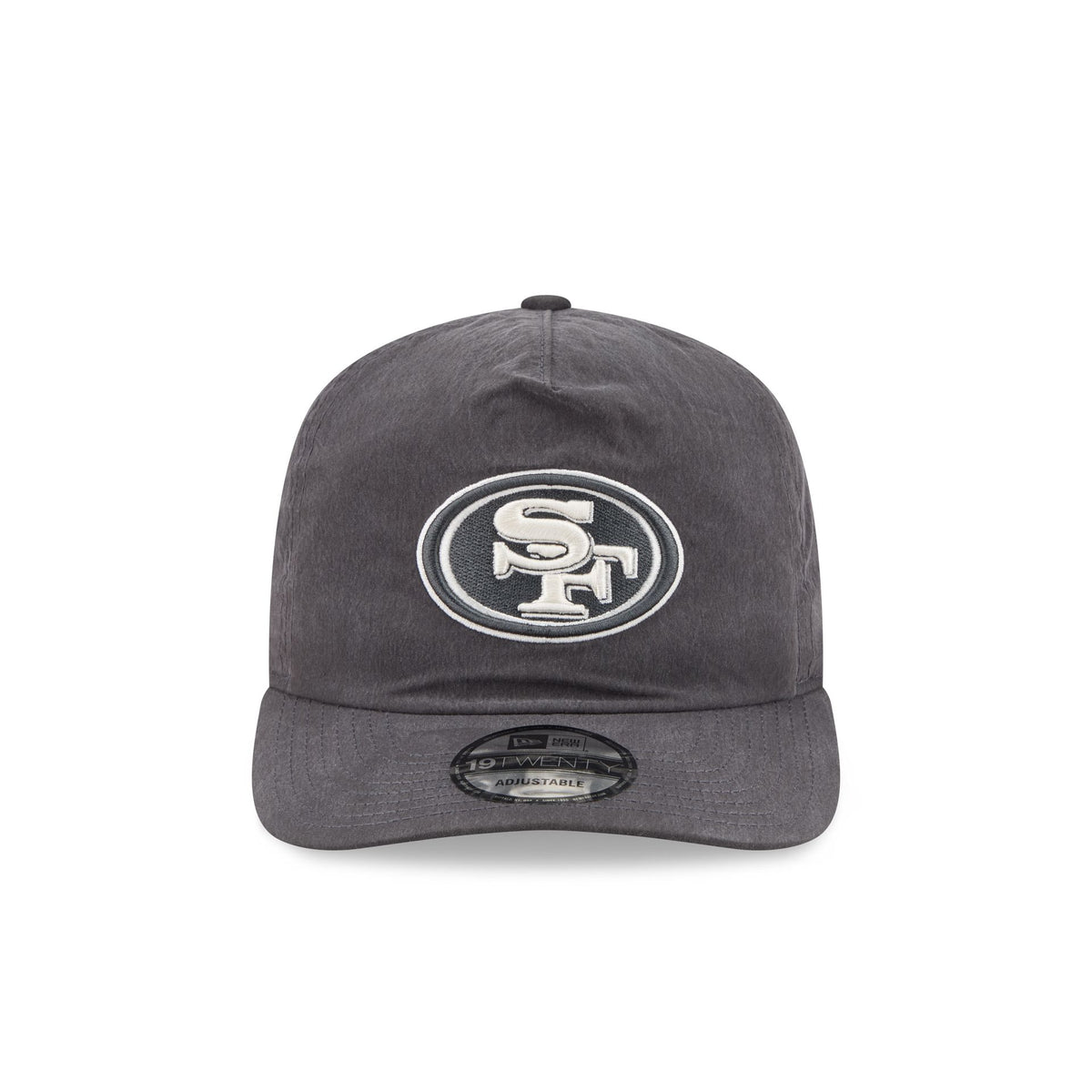 San Francisco 49ers Washed Black Nylon 19TWENTY Snapback Hat
