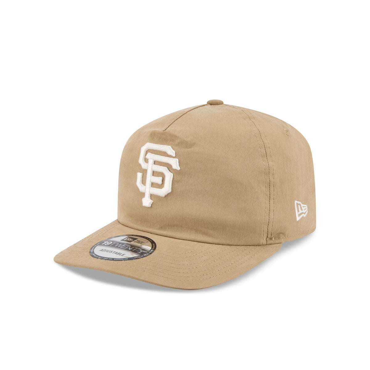 San Francisco Giants Washed Khaki Nylon 19TWENTY Snapback Hat