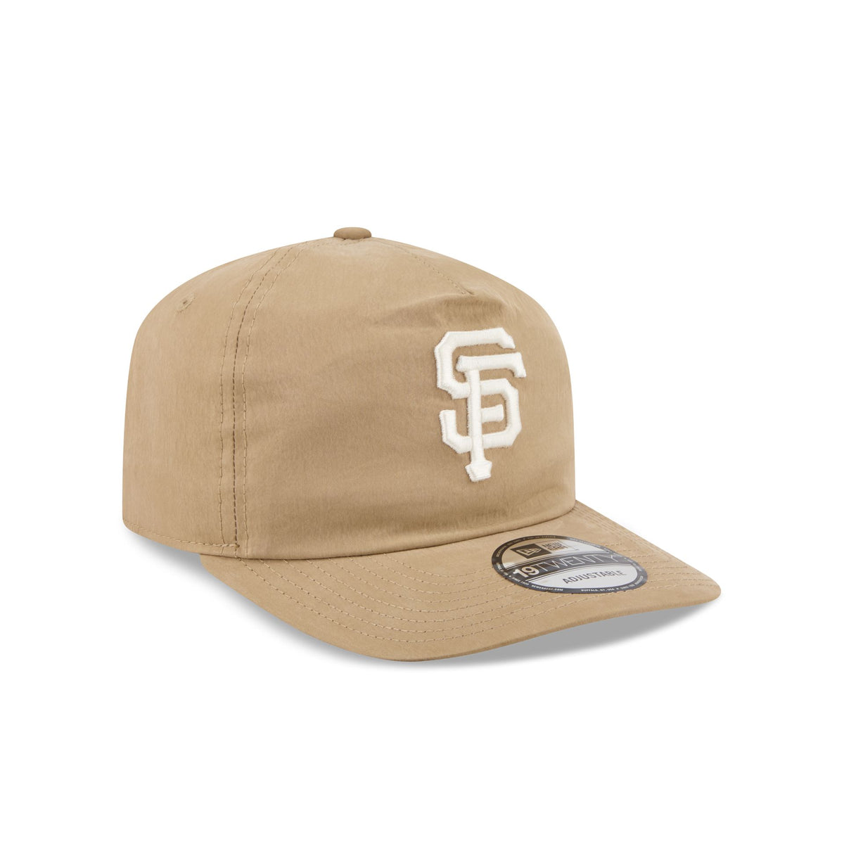 San Francisco Giants Washed Khaki Nylon 19TWENTY Snapback Hat