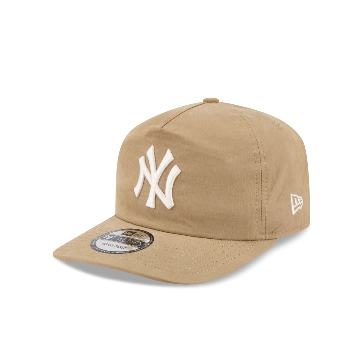 New York Yankees Washed Khaki Nylon 19TWENTY Snapback Hat