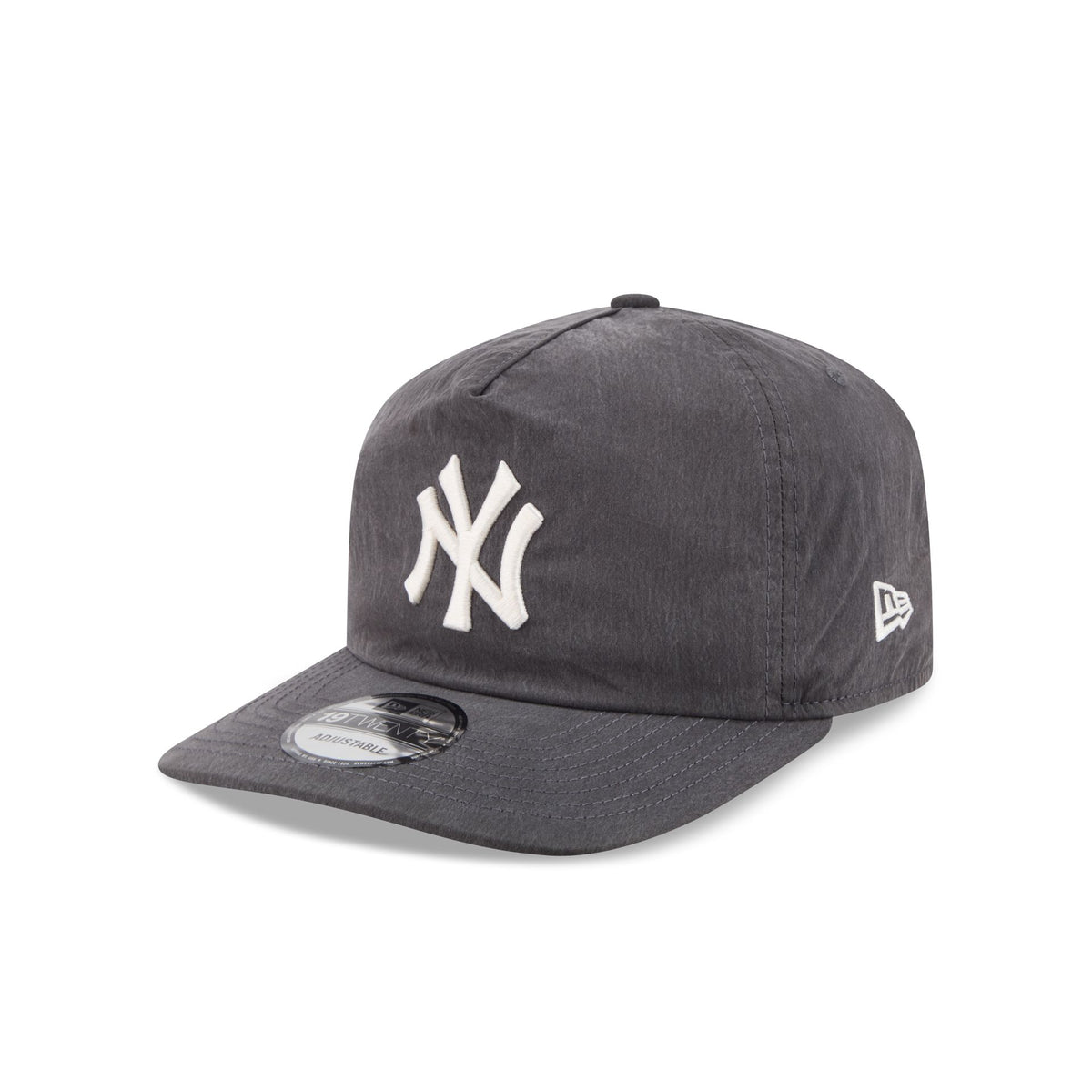 New York Yankees Washed Black Nylon 19TWENTY Snapback Hat