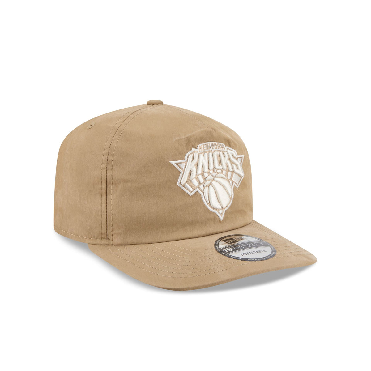 New York Knicks Washed Khaki Nylon 19TWENTY Snapback Hat