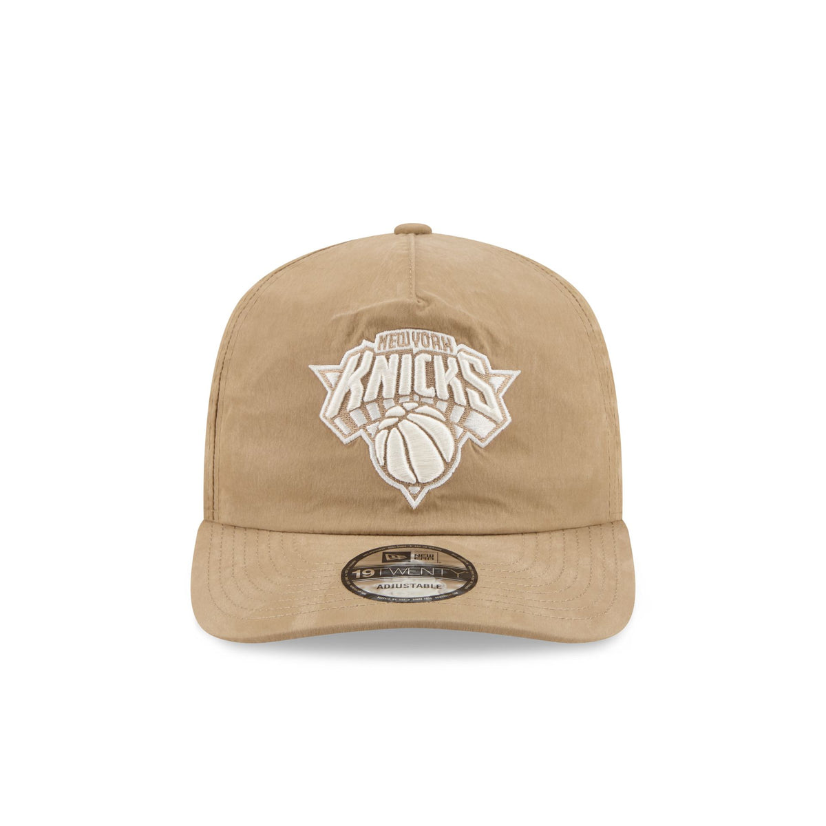 New York Knicks Washed Khaki Nylon 19TWENTY Snapback Hat