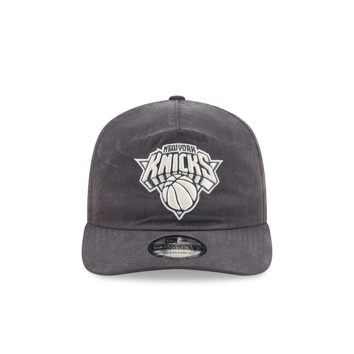 New York Knicks Washed Black Nylon 19TWENTY Snapback Hat