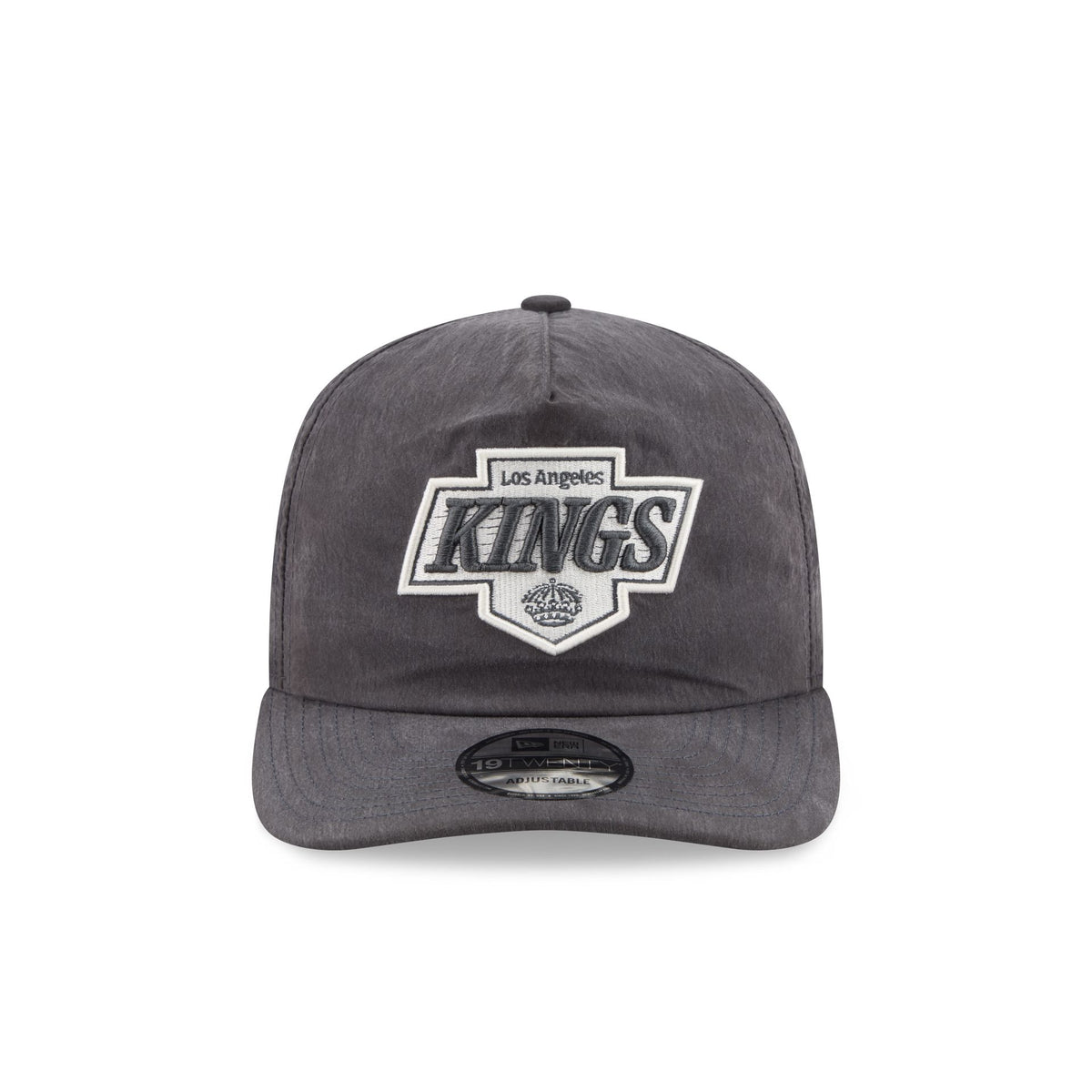 Los Angeles Kings Washed Black Nylon 19TWENTY Snapback Hat