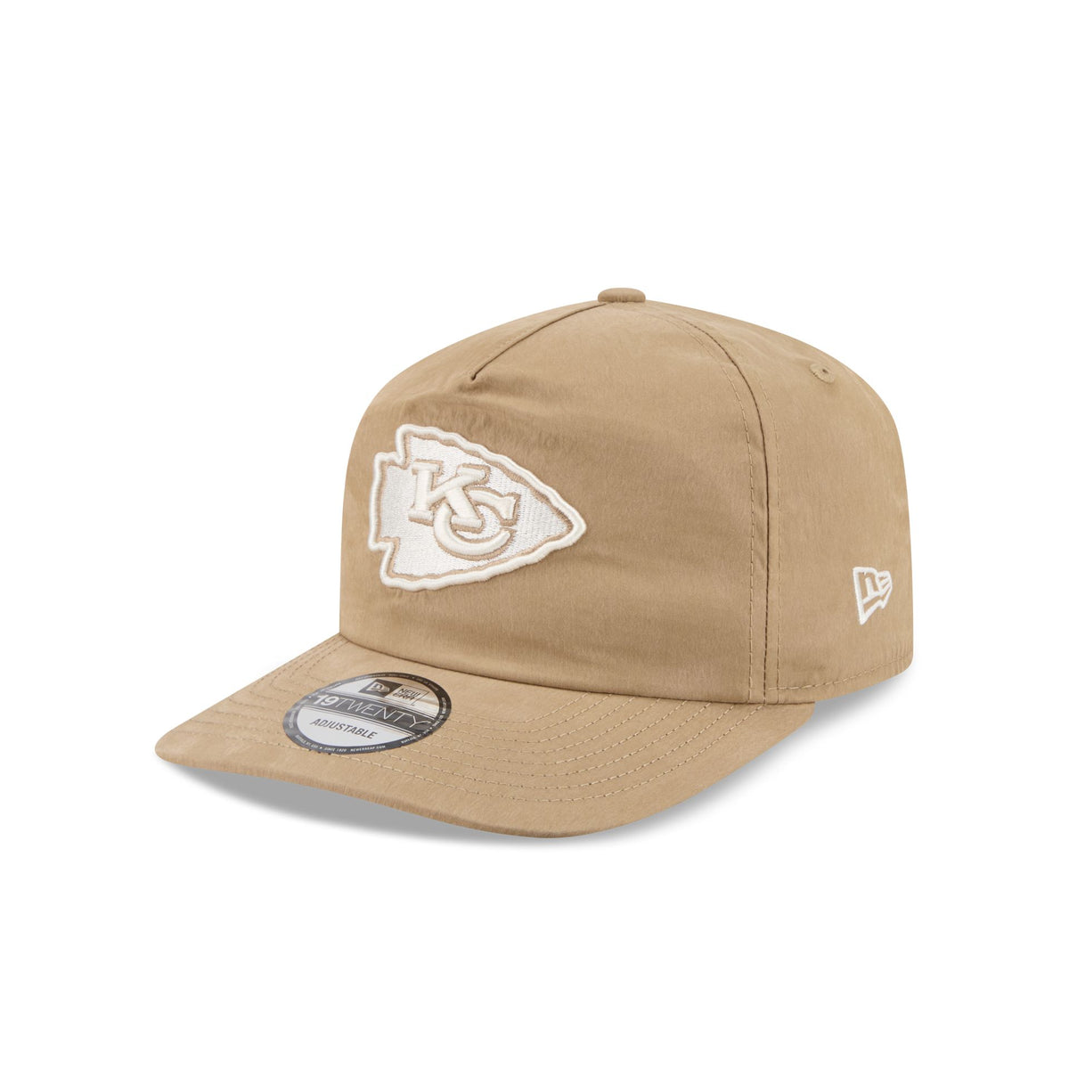 Kansas City Chiefs Washed Khaki Nylon 19TWENTY Snapback Hat