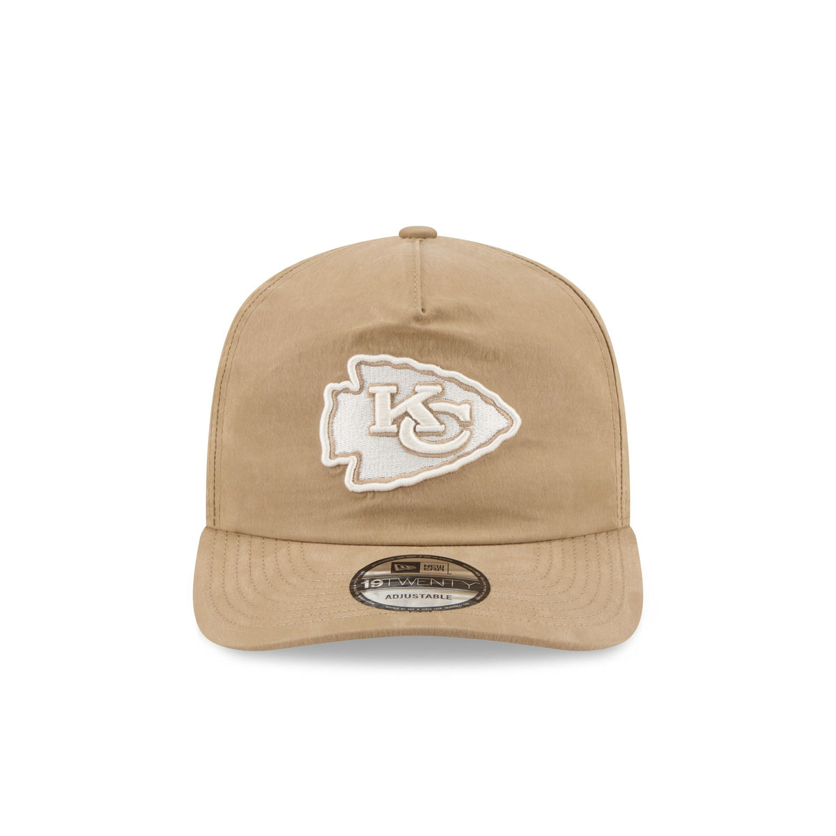 Kansas City Chiefs Washed Khaki Nylon 19TWENTY Snapback Hat
