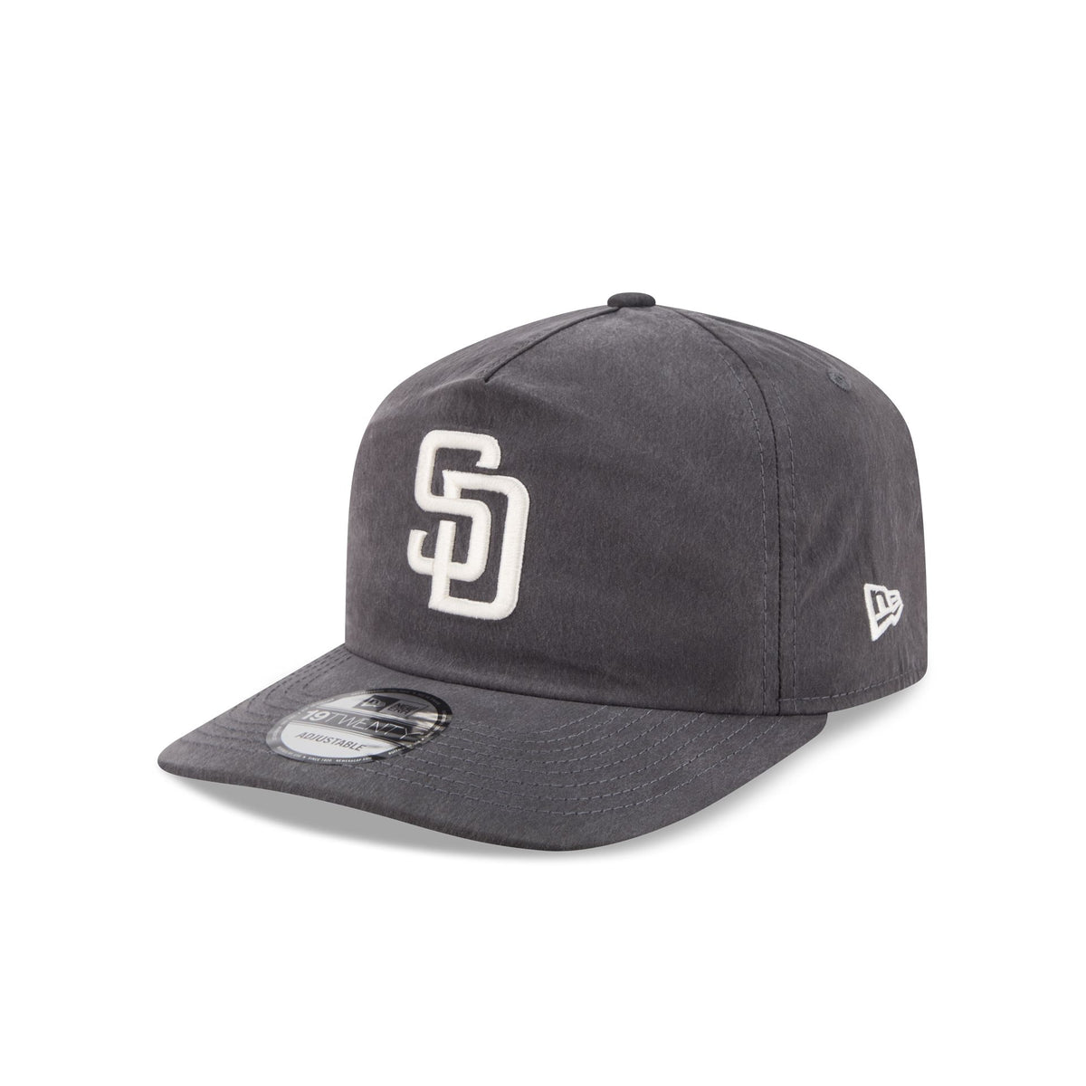 San Diego Padres Washed Black Nylon 19TWENTY Snapback Hat