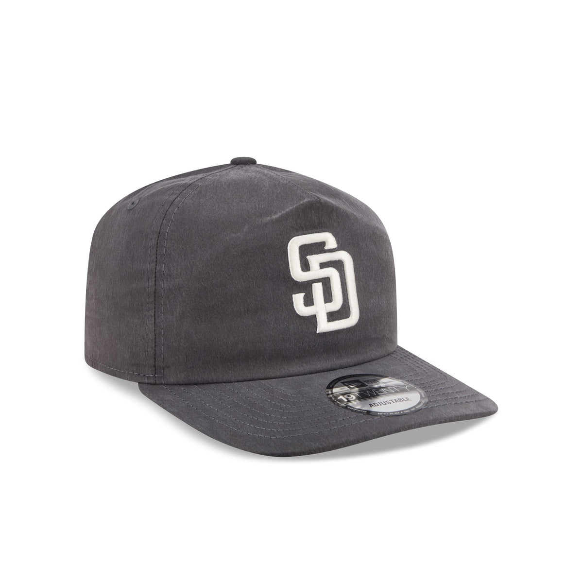 San Diego Padres Washed Black Nylon 19TWENTY Snapback Hat