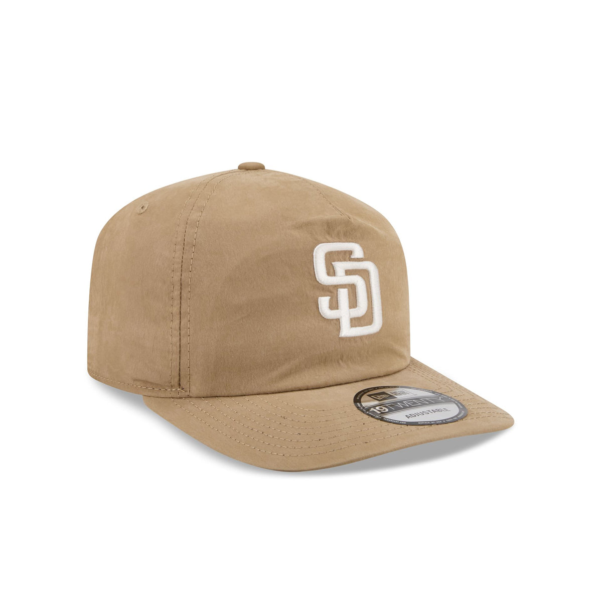 San Diego Padres Washed Khaki Nylon 19TWENTY Snapback Hat