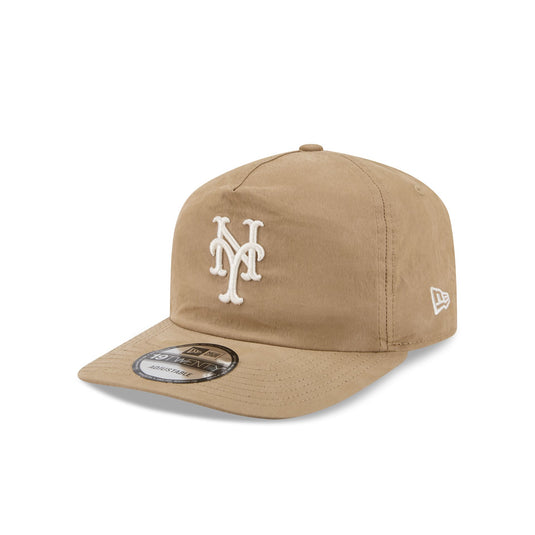 New York Mets Washed Khaki Nylon 19TWENTY Snapback Hat